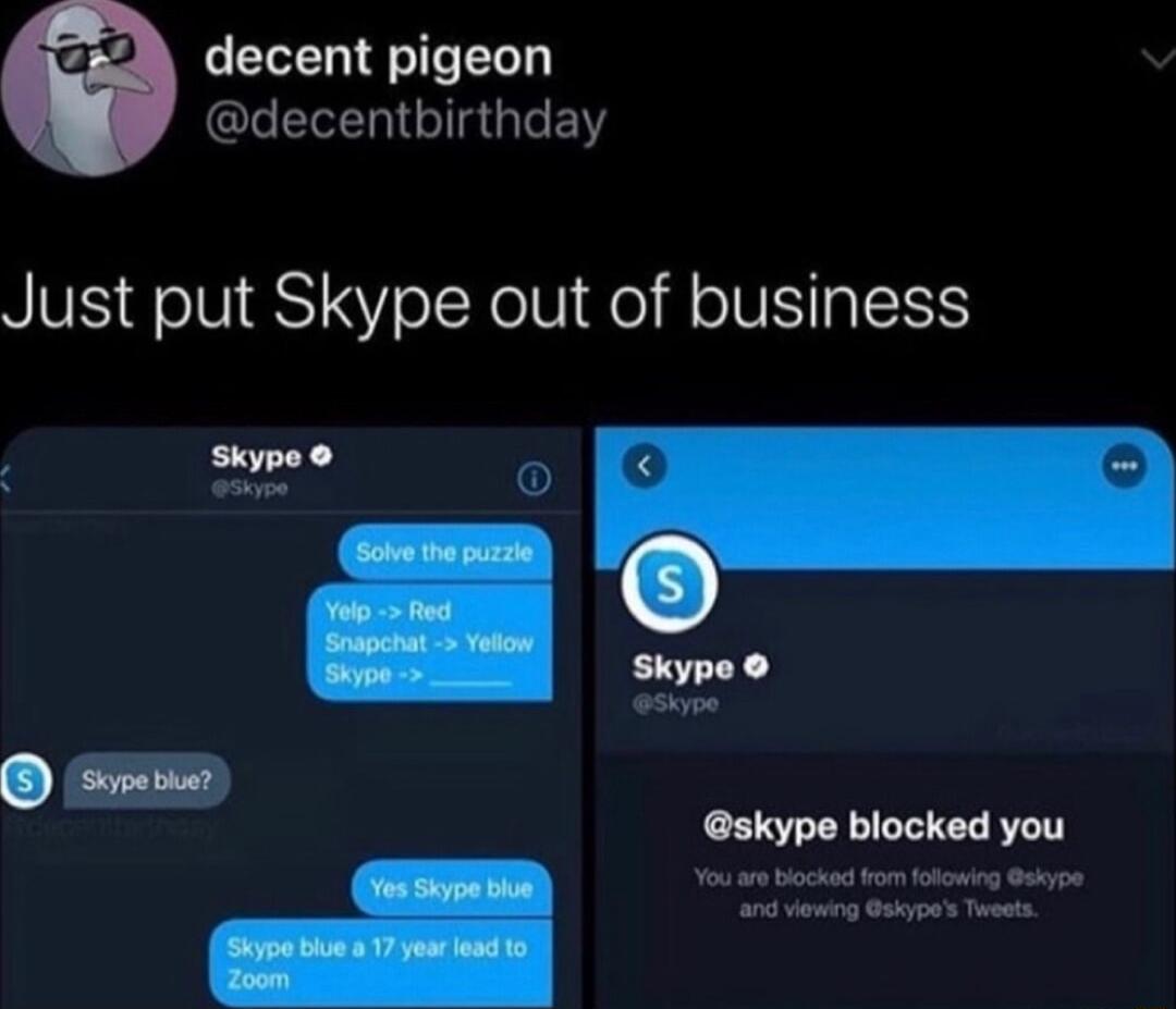 CIEN IR decentbirthday Just put Skype out of business