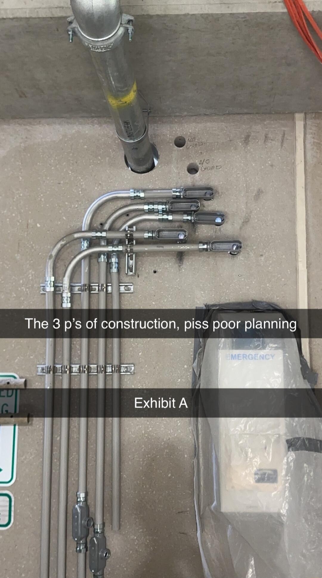 of construction piss poor planning SGTNEN