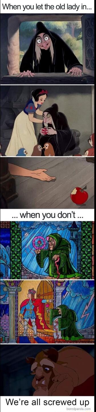 When you let the old lady in when you dont TR Were all screwed up