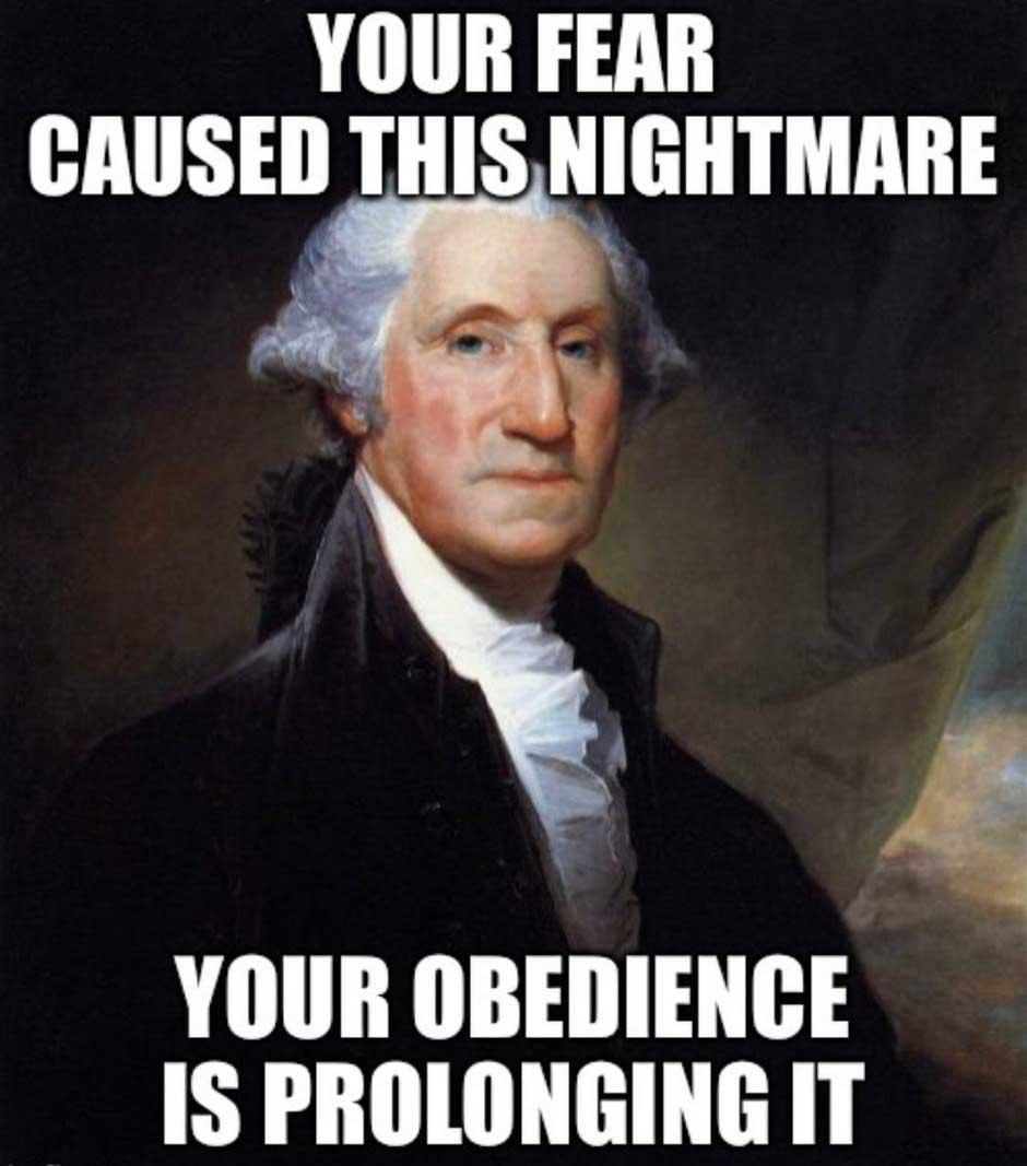 YOUR FEAR CAUSED THIS NIGHTMARE YOUR OBEDIENCE IS PROLONGING IT