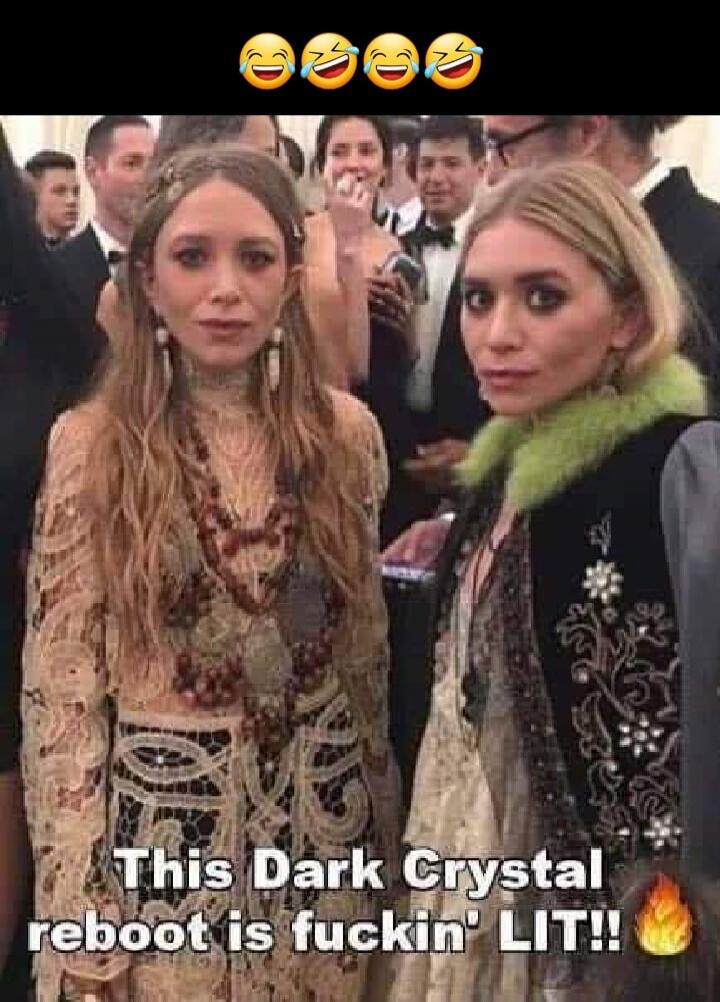 😂😂😂😂 This Dark Crystal reboot is fuckin' LIT!!