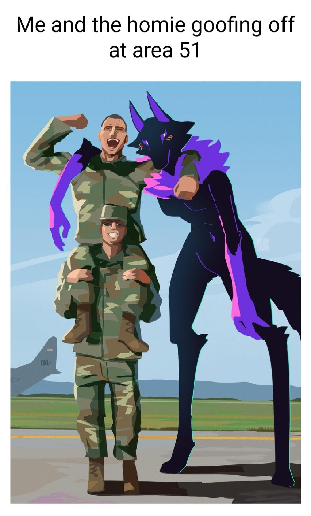 Me and the homie goofing off at area 51