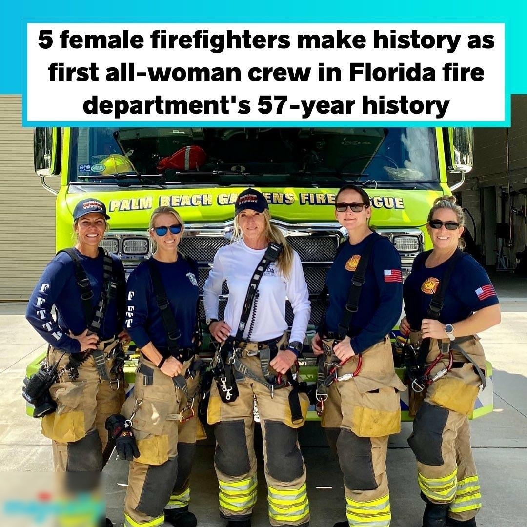 S female firefighters make history as first all woman crew in Florida fire departments 57 year history 4