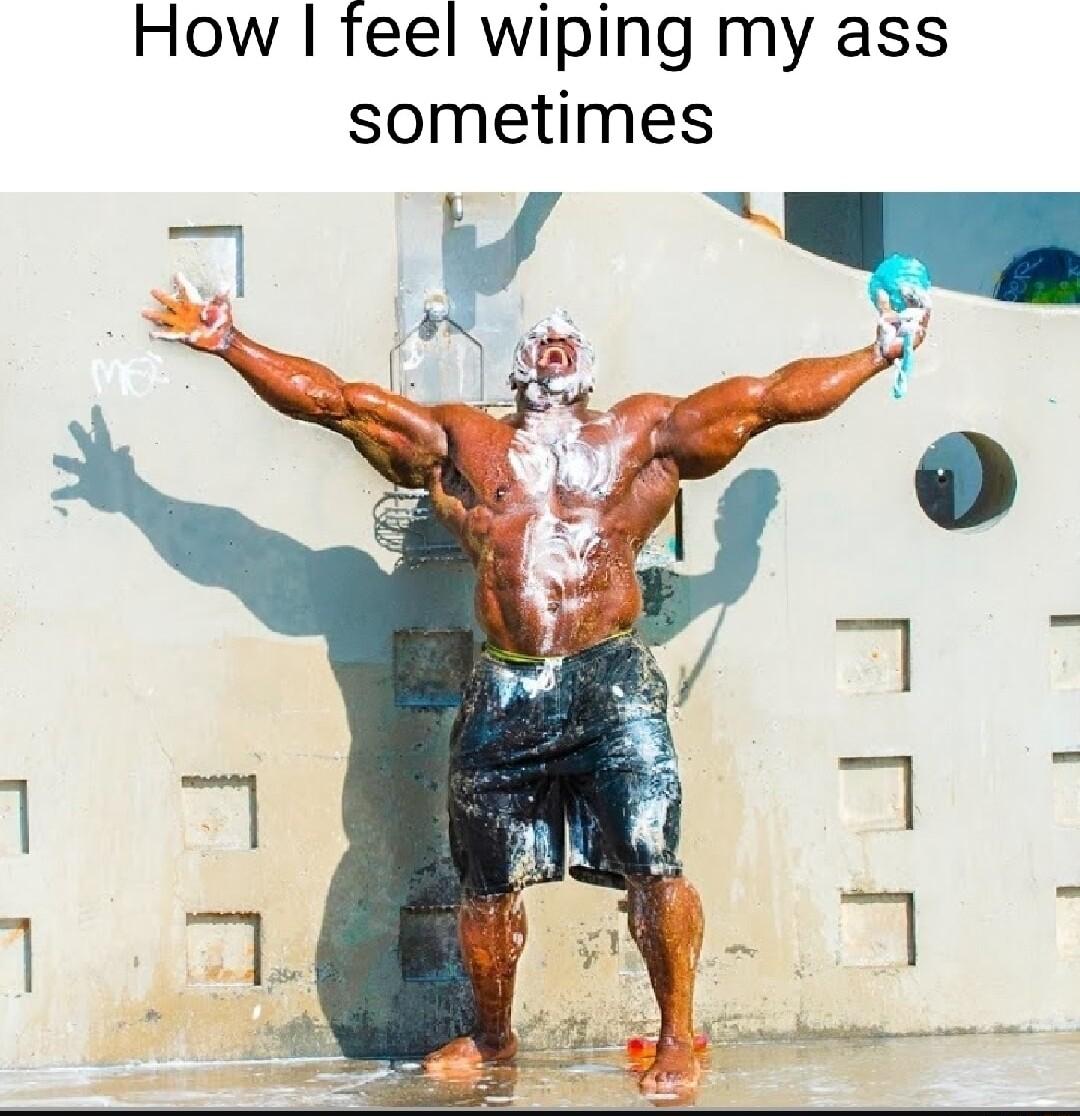 How feel wiping my ass sometimes