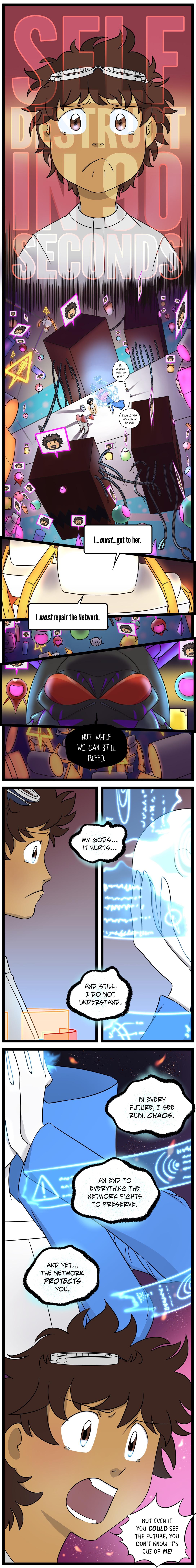 NOT WHILE WE CAN STILL BLEED AND 4TI 170 NOT UNDERSTAND N EVERY FUTURE 1 486 RUIN CHAOS EVERYTHING THE NETWORK FIGHTS 1O PRESERVE THE NETWORK PROTECTS BUT EVEN IF YOu COULD SEE THE FUTURE You DONT KNOW ITS Cuz OF Me