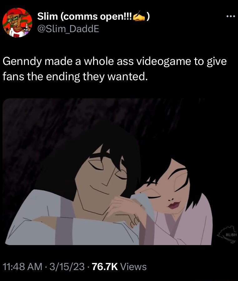 Slim comms openm 8lim_DaddE Genndy made a whole ass videogame to give LENER QIR T TG EVANE T I T N 4o QIR WAV RRTR TR R X QU