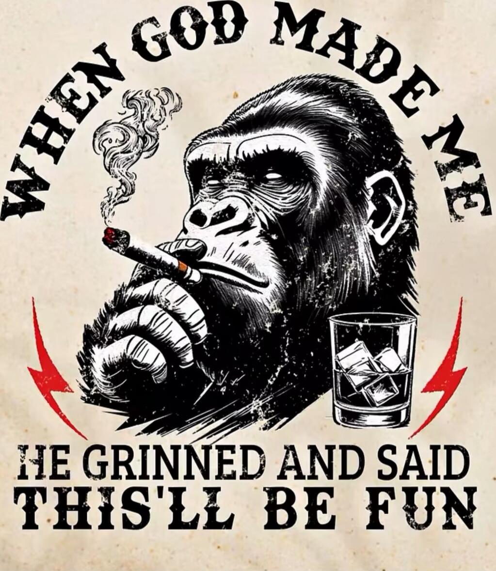 WHEN GOD MADE ME HE GRINNED AND SAID THIS'LL BE FUN