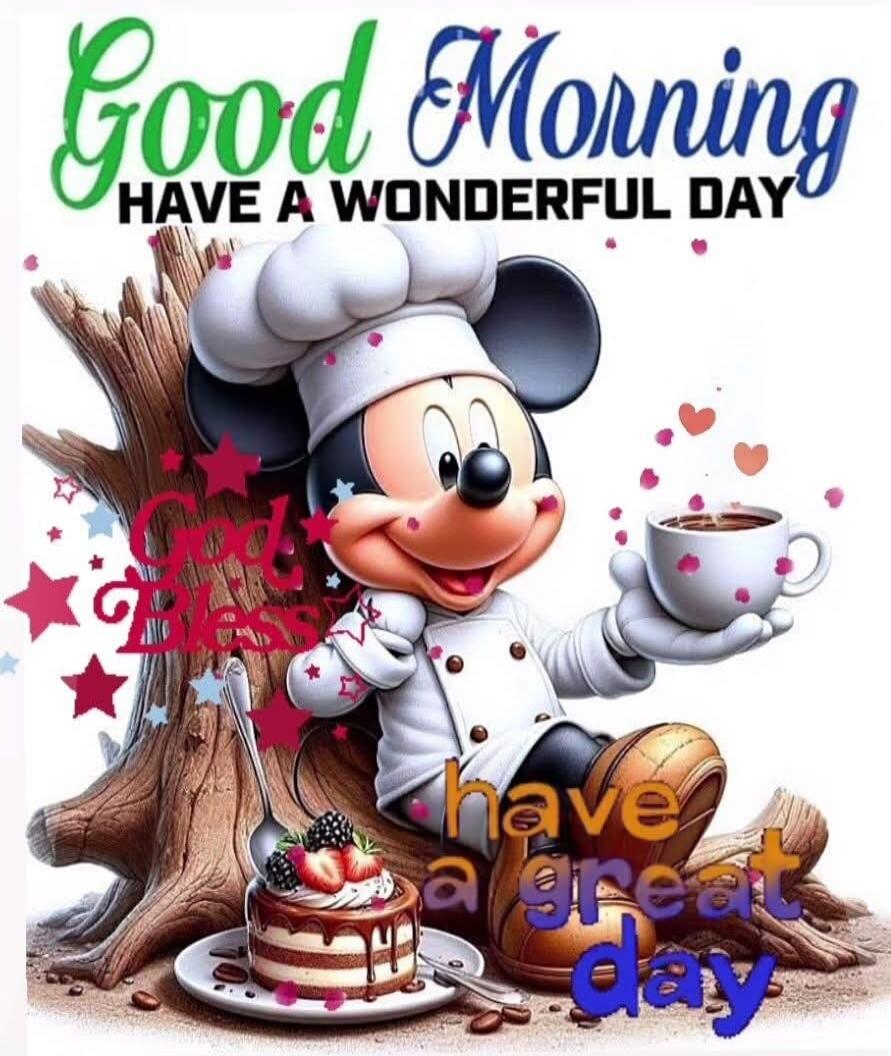 Good Morning HAVE A WONDERFUL DAY God Bless have a great day