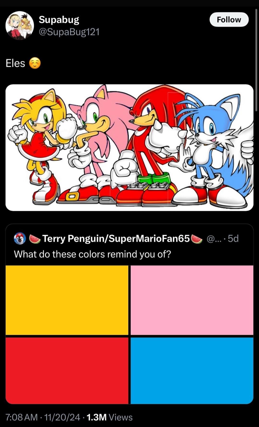 Q Supabug oiow 9SupaBugl21 9 Terry PenguinSuperMarioFan65 5d What do these colors remind you of 08 AM 112024 13M Views