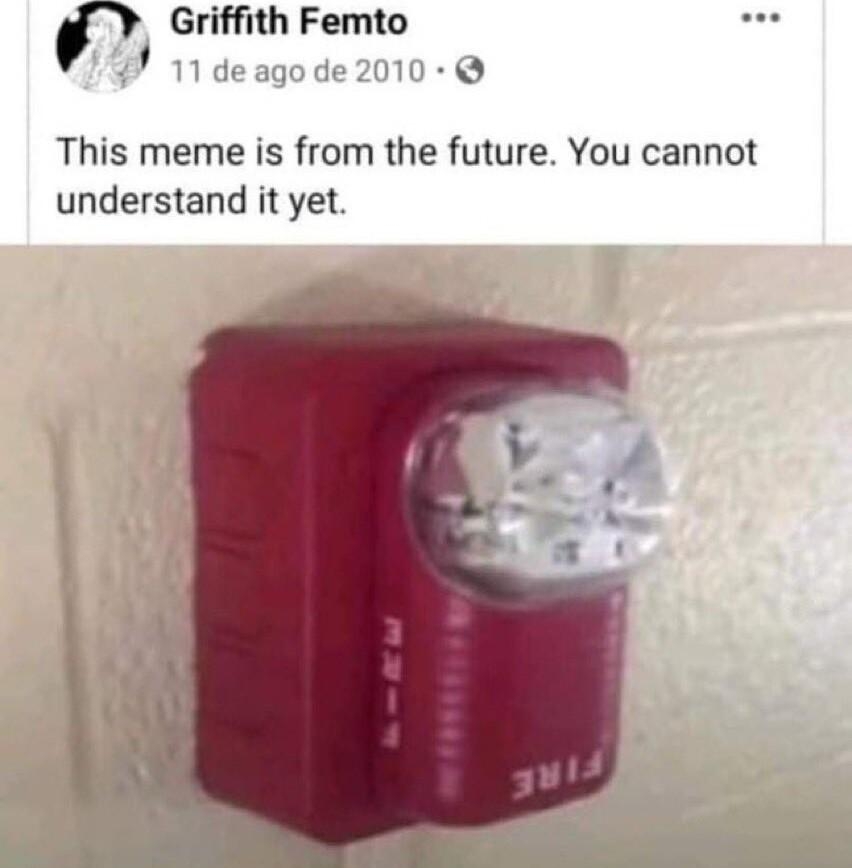 P Griffith Femto 3 Q This meme is from the future You cannot understand it yet