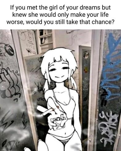 If you met the girl of your dreams but knew she would only make your life worse would you still take that chance
