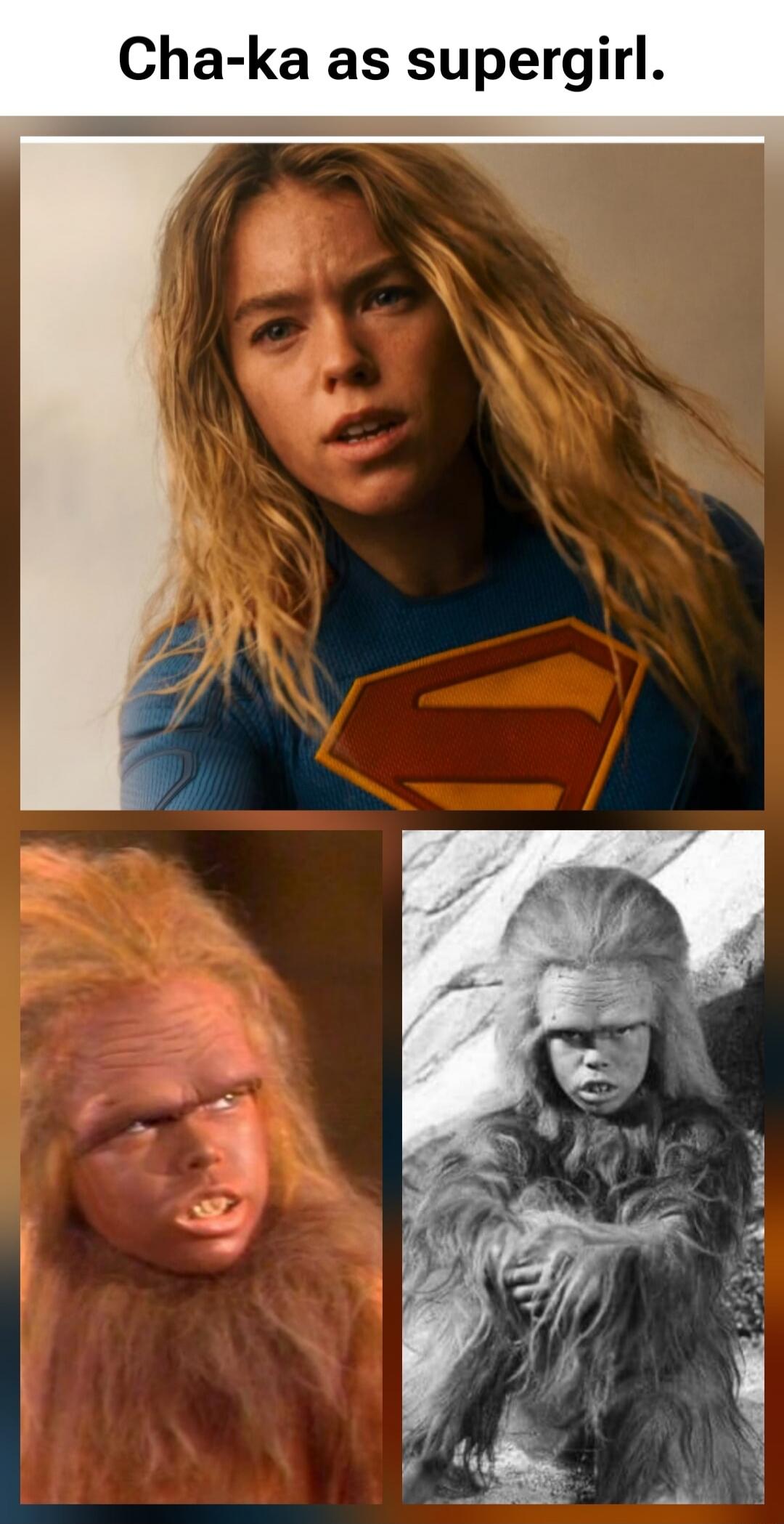 Cha-ka as supergirl.