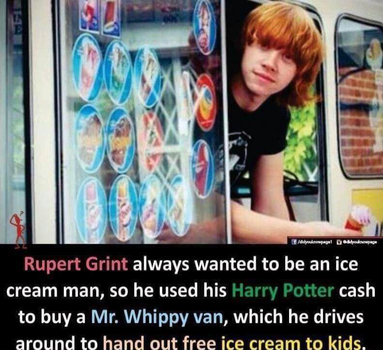 Rupert Grint always wanted to be an ice CET R ET RGN RTEG N T 1 RN TNV B ARV T TOVAYET T T B T3 V1