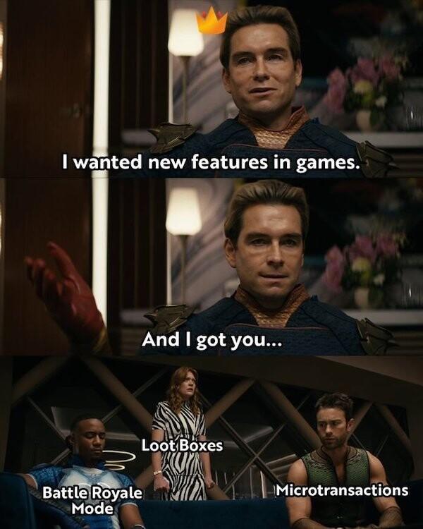 i ir I wanted new features in games o An I got you Wz G looBoxes S ore i p