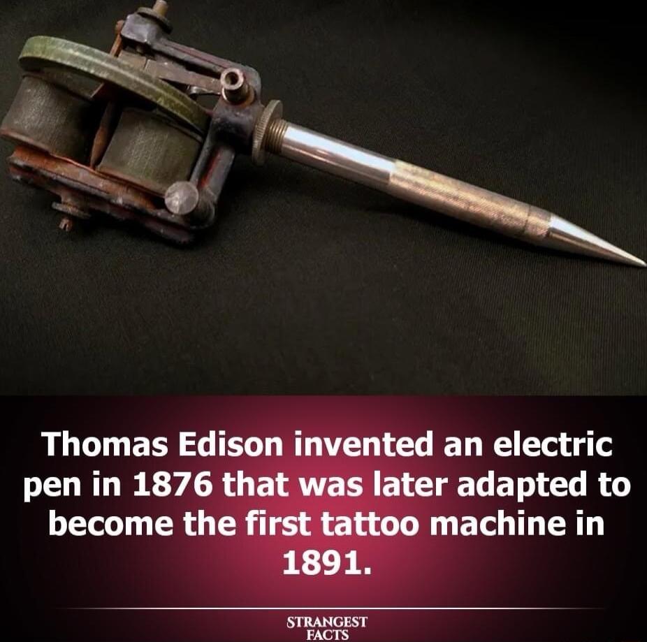 Thomas Edison i pen in 1876 tha become the