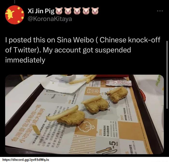 0 ximPiew B WY P Koronakitaya posted this on Sina Weibo Chinese knock off of Twitter My account got suspended l ECIEE