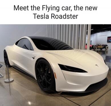 Meet the Flying car, the new Tesla Roadster