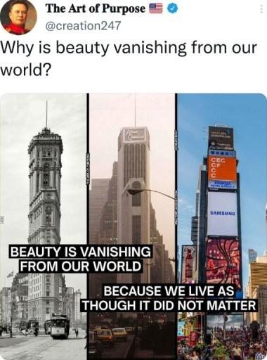 The Art of Purpose Why is beauty vanishing from our world BECAUSE HOUGH IT DI