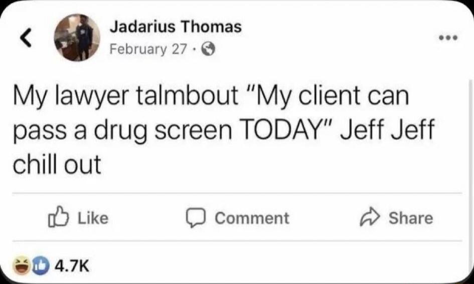 My lawyer talmbout 
