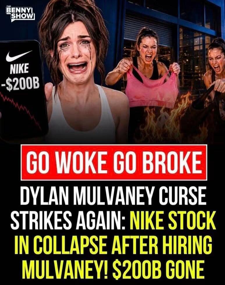 THE BENNY SHOW! NIKE -$200B GO WOKE GO BROKE DYLAN MULVANEY CURSE STRIKES AGAIN: NIKE STOCK IN COLLAPSE AFTER HIRING MULVANEY! $200B GONE