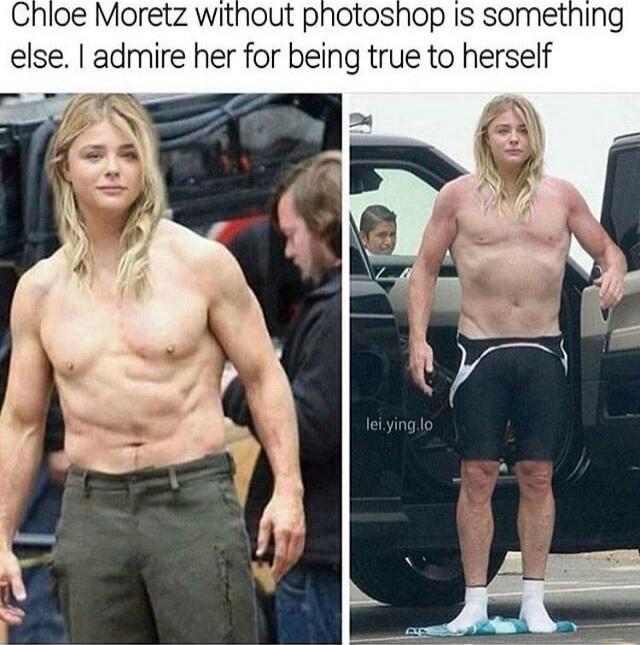 Chioe Moretz without photoshop Is something else admire her for being true to herself