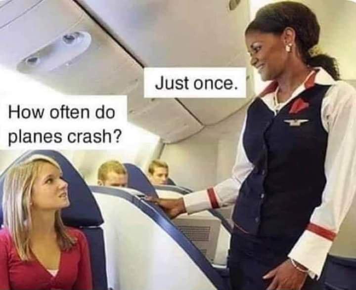 L 4 Justonce How often do planes crash