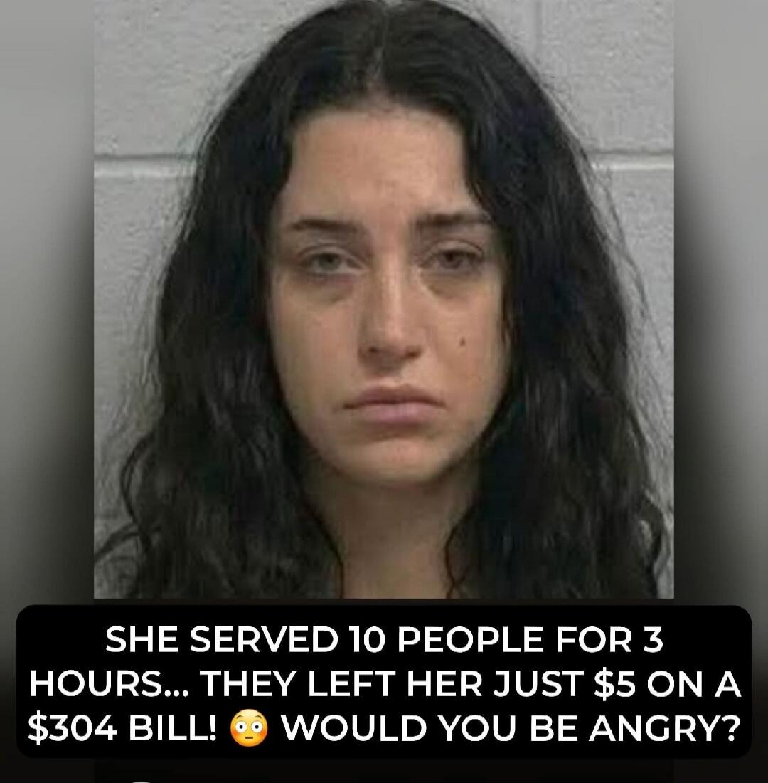 SHE SERVED 10 PEOPLE FOR 3 HOURS... THEY LEFT HER JUST $5 ON A $304 BILL! WOULD YOU BE ANGRY?