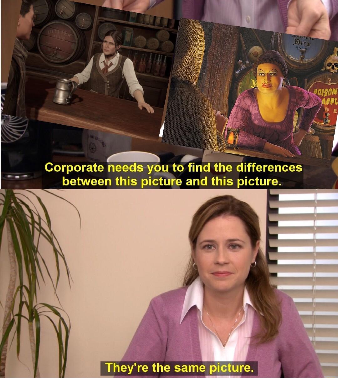 T _ Corporate fieeds you td find the differences between this picture and this picture