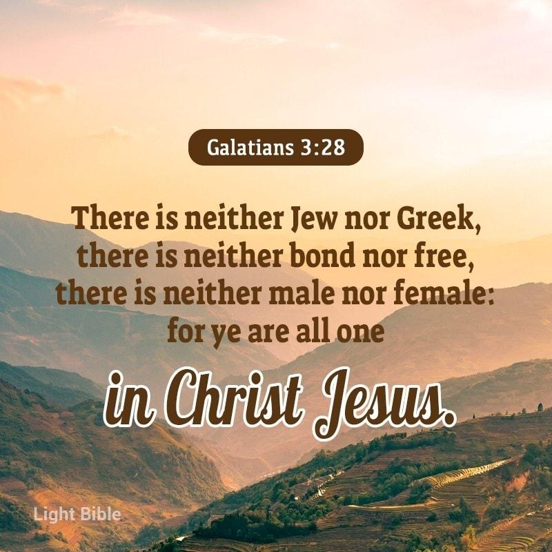 Galatians 328 here is neither Jew nor Greek is neither bond nor free e i nelther male nor female