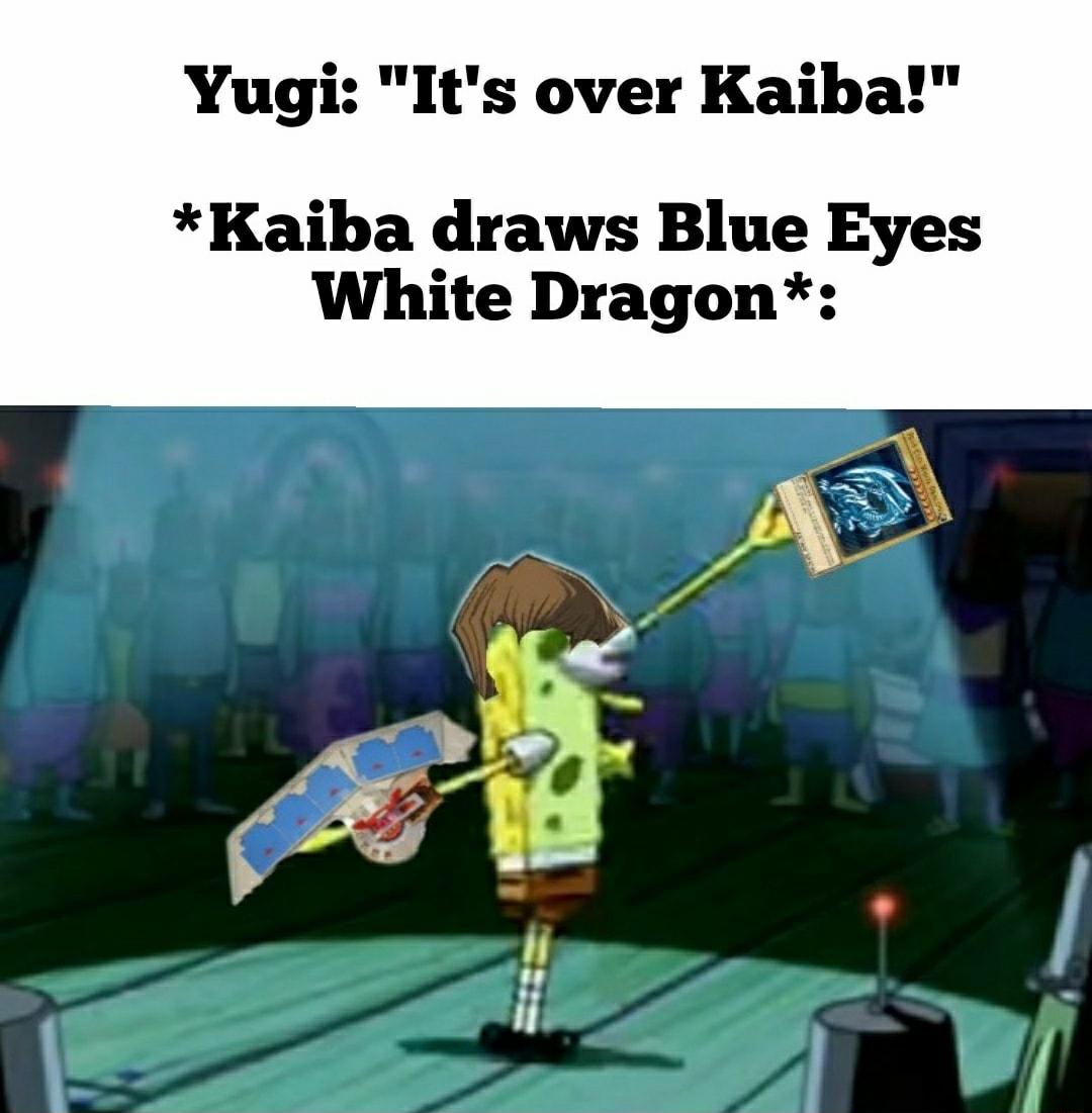 Yugi Its over Kaiba Kaiba draws Blue Eyes White Dragon