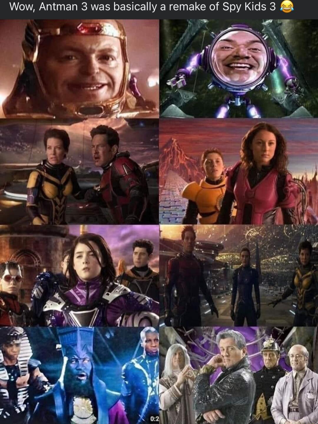 Wow Antman 3 was basically a remake of Spy Kids 3