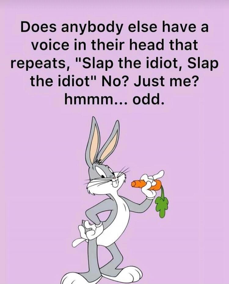 Does anybody else have a voice in their head that repeats, 