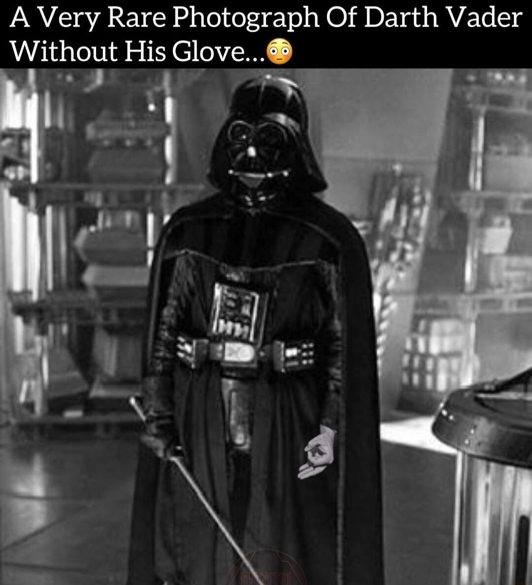 A Very Rare Photograph Of Darth Vader