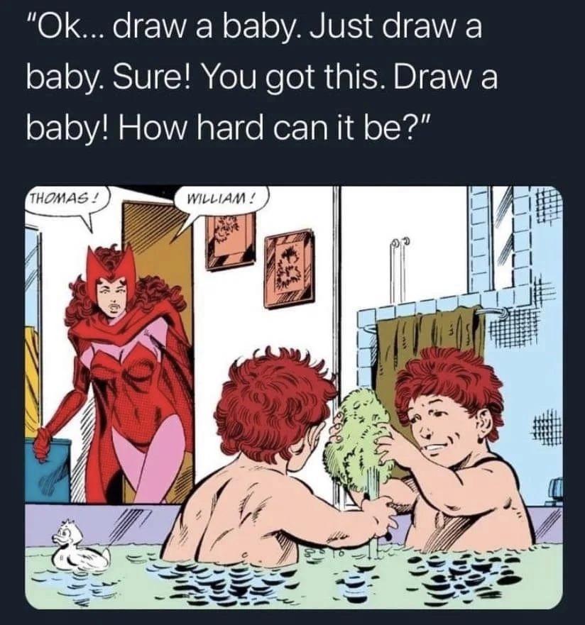 RO o WYR N ol oVAN VES e VY baby Sure You got this Draw a baby How hard can it be