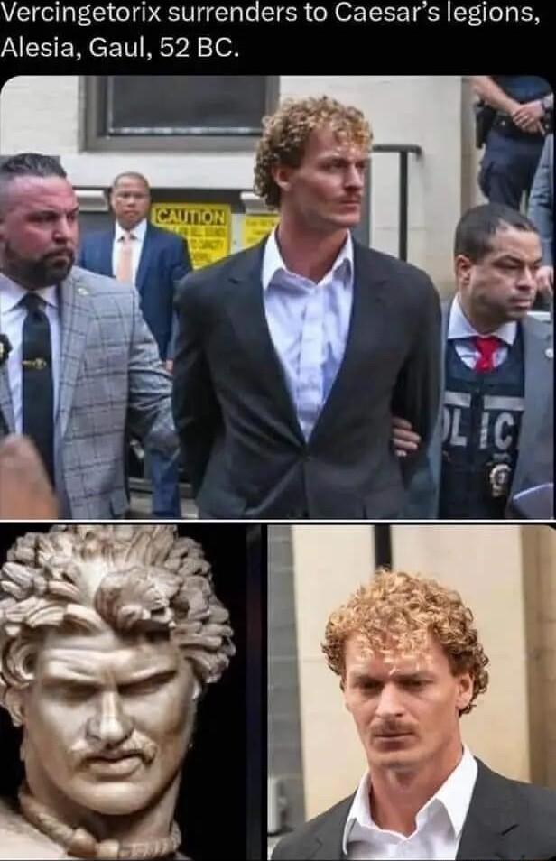 Vercingetorix surrenders to Caesars legions