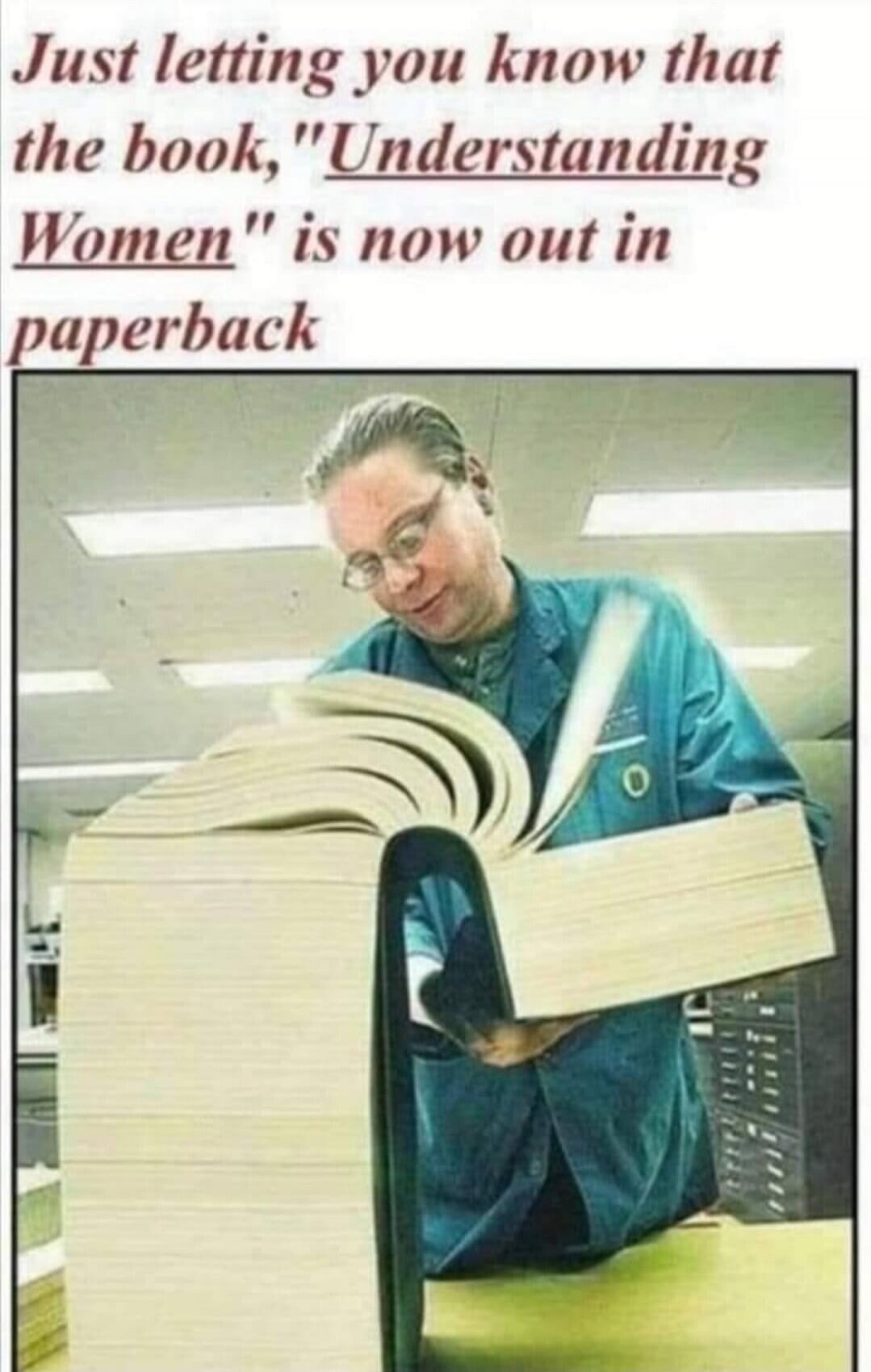 Just letting you know that the book, 