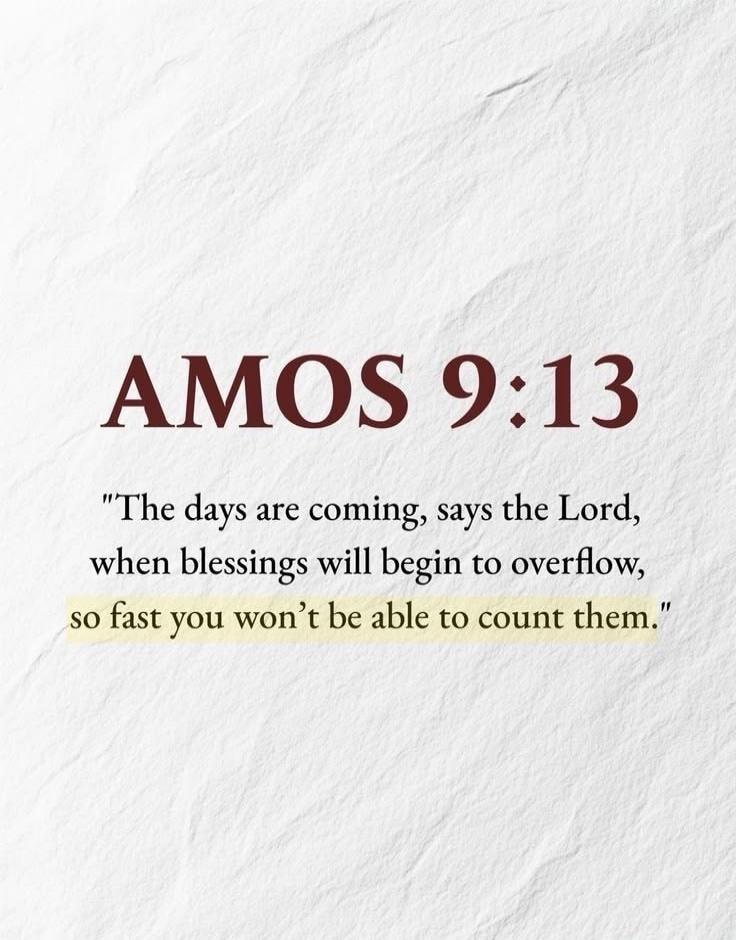 AMOS 9:13 