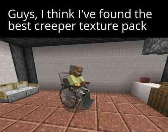 Guys think Ive found the best creeper texture pack
