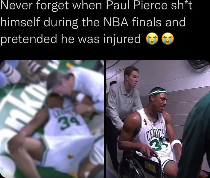 NSVICTQ o gCIRY TSIl ng TVI B g ST oIS ol himself during the NBA finals and pretended he was injured