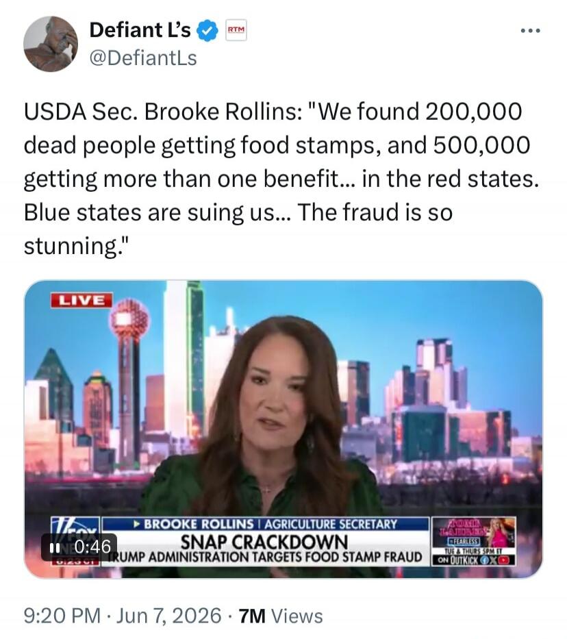 USDA Sec. Brooke Rollins: 
