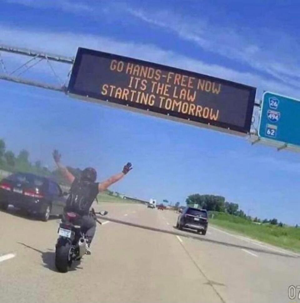 GO HANDS-FREE NOW ITS THE LAW STARTING TOMORROW