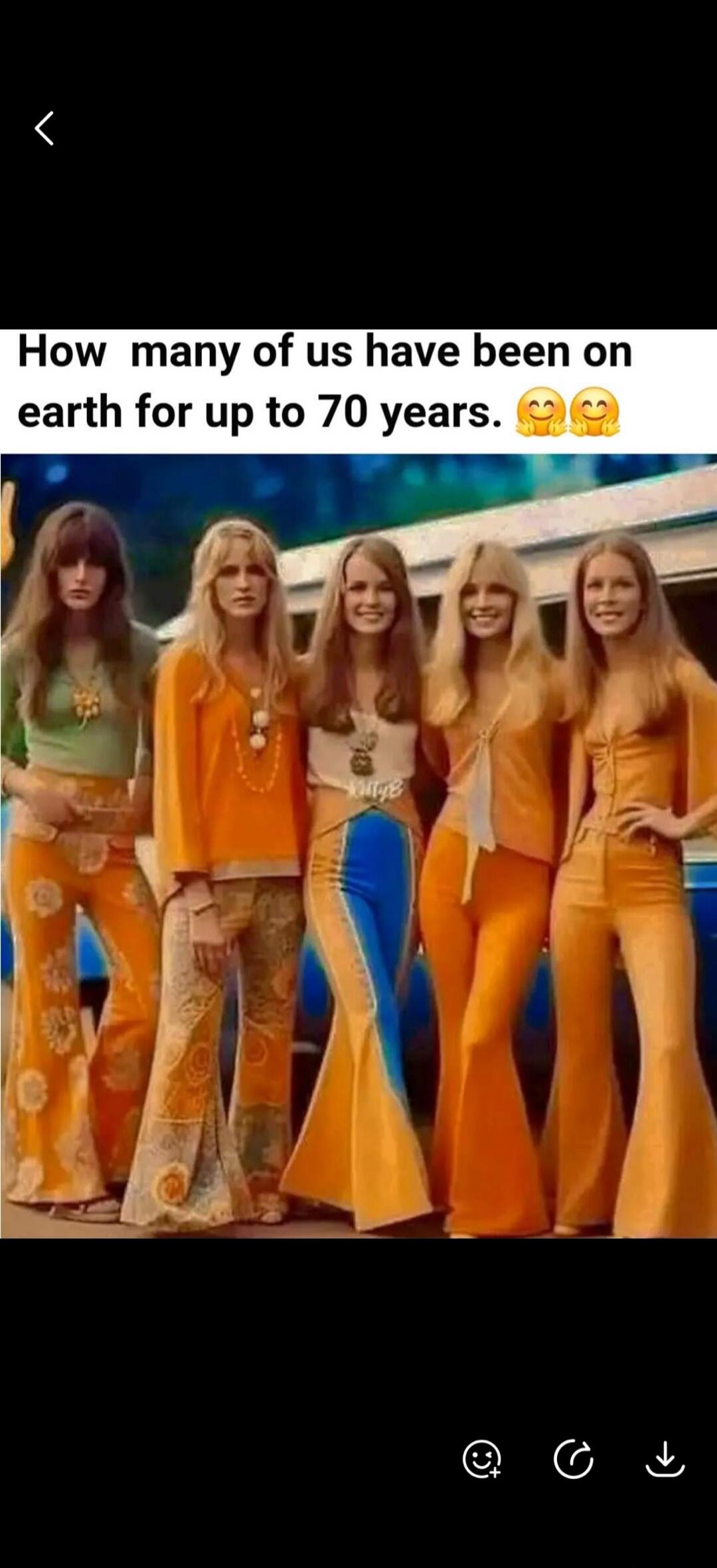 How many of us have been on earth for up to 70 years. 🤗🤗