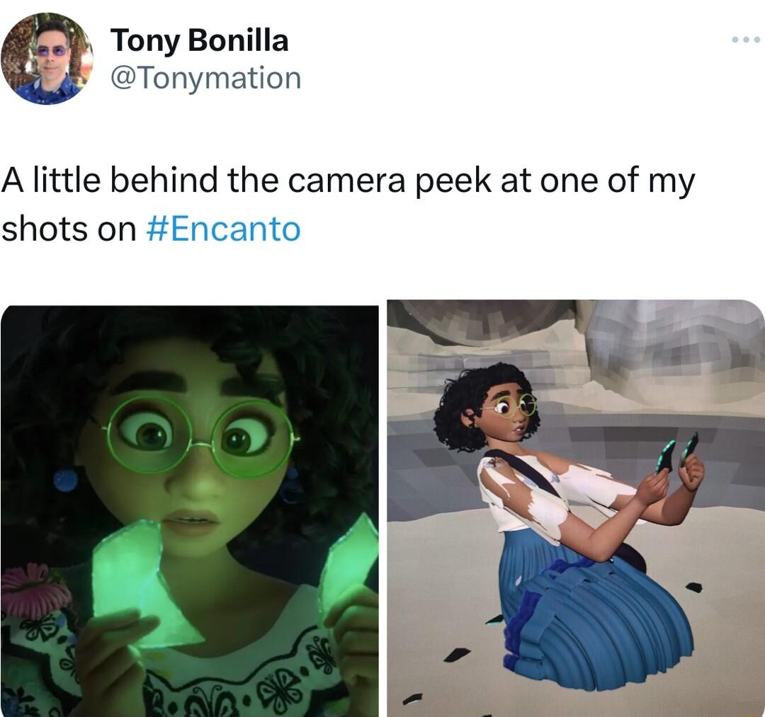 Tony Bonilla k Tonymation A little behind the camera peek at one of my W shots on Encanto