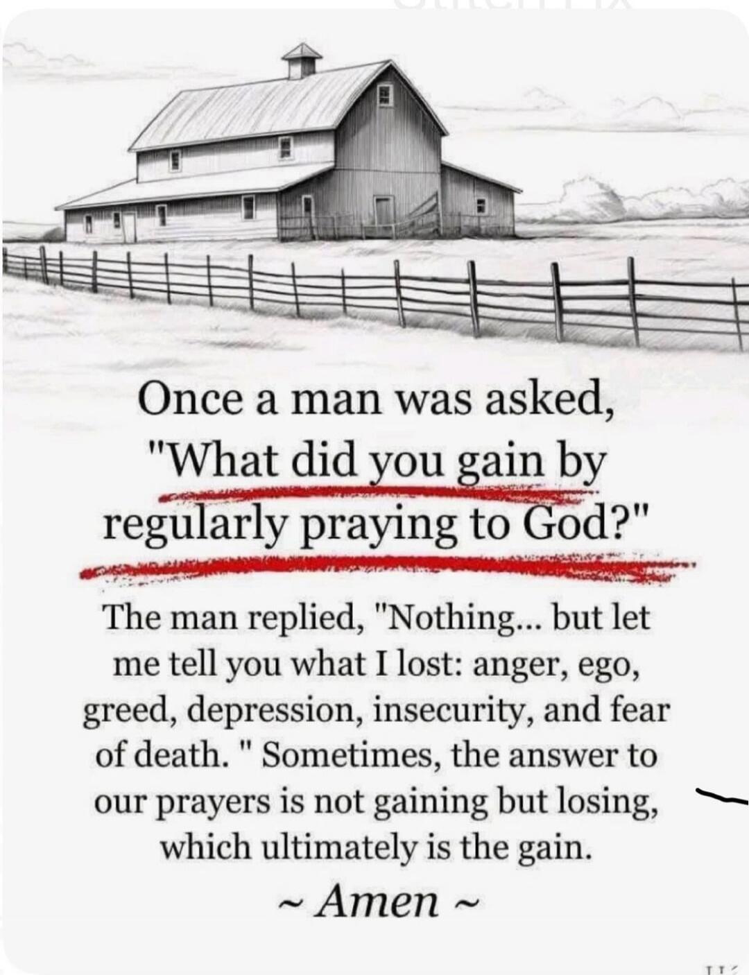 Once a man was asked, 