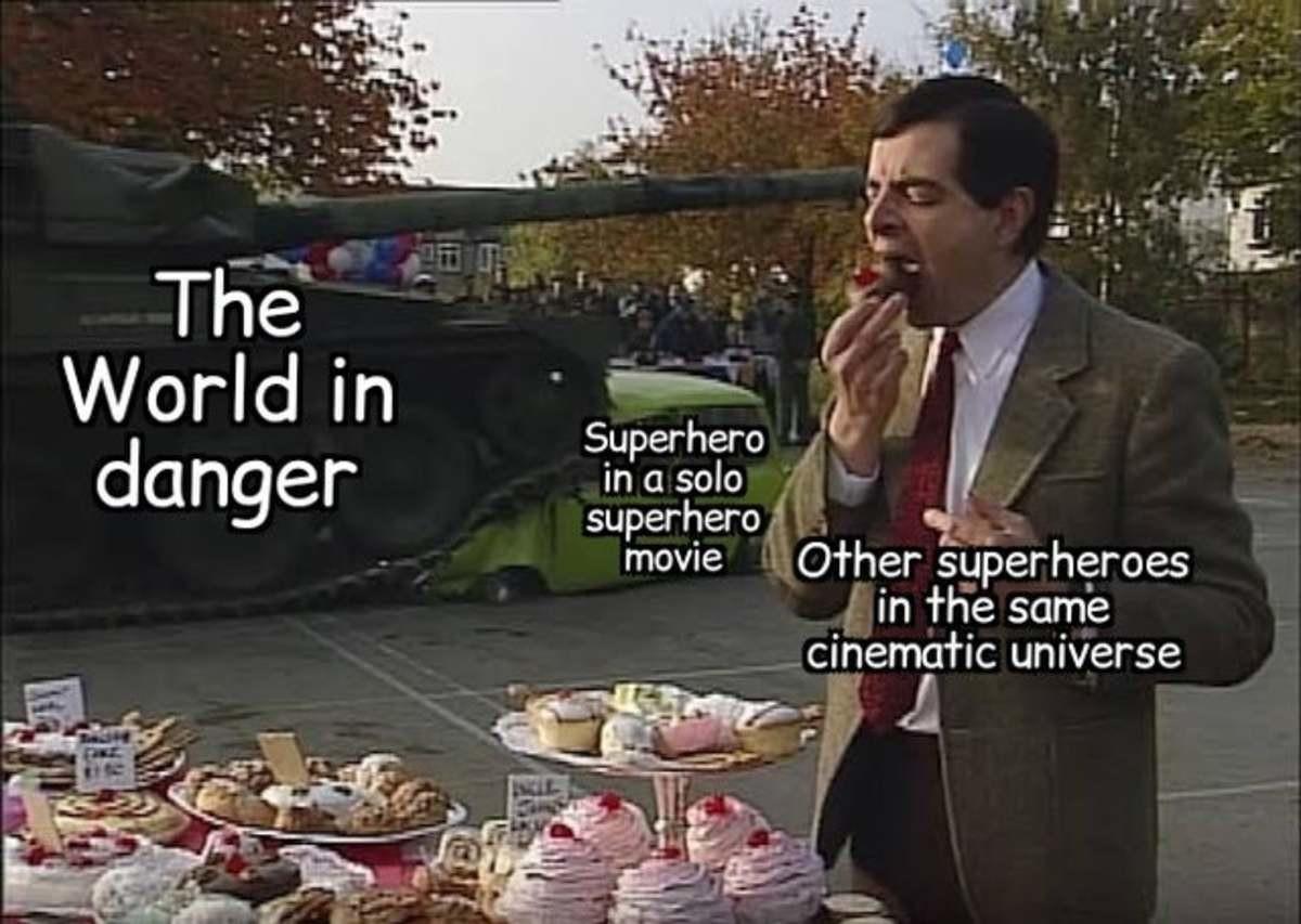 World in Superhero danger inasolo superhero 1 3 movie Other superheroes in the same __cinematic universe Y