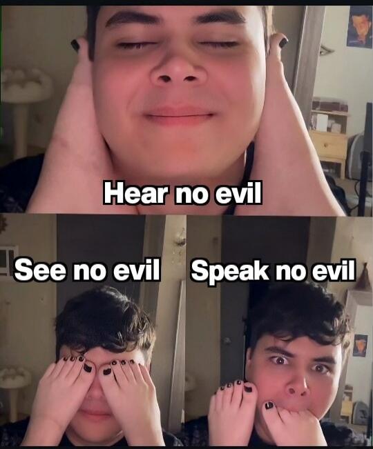 Hear no evil See no evil Speak no evil