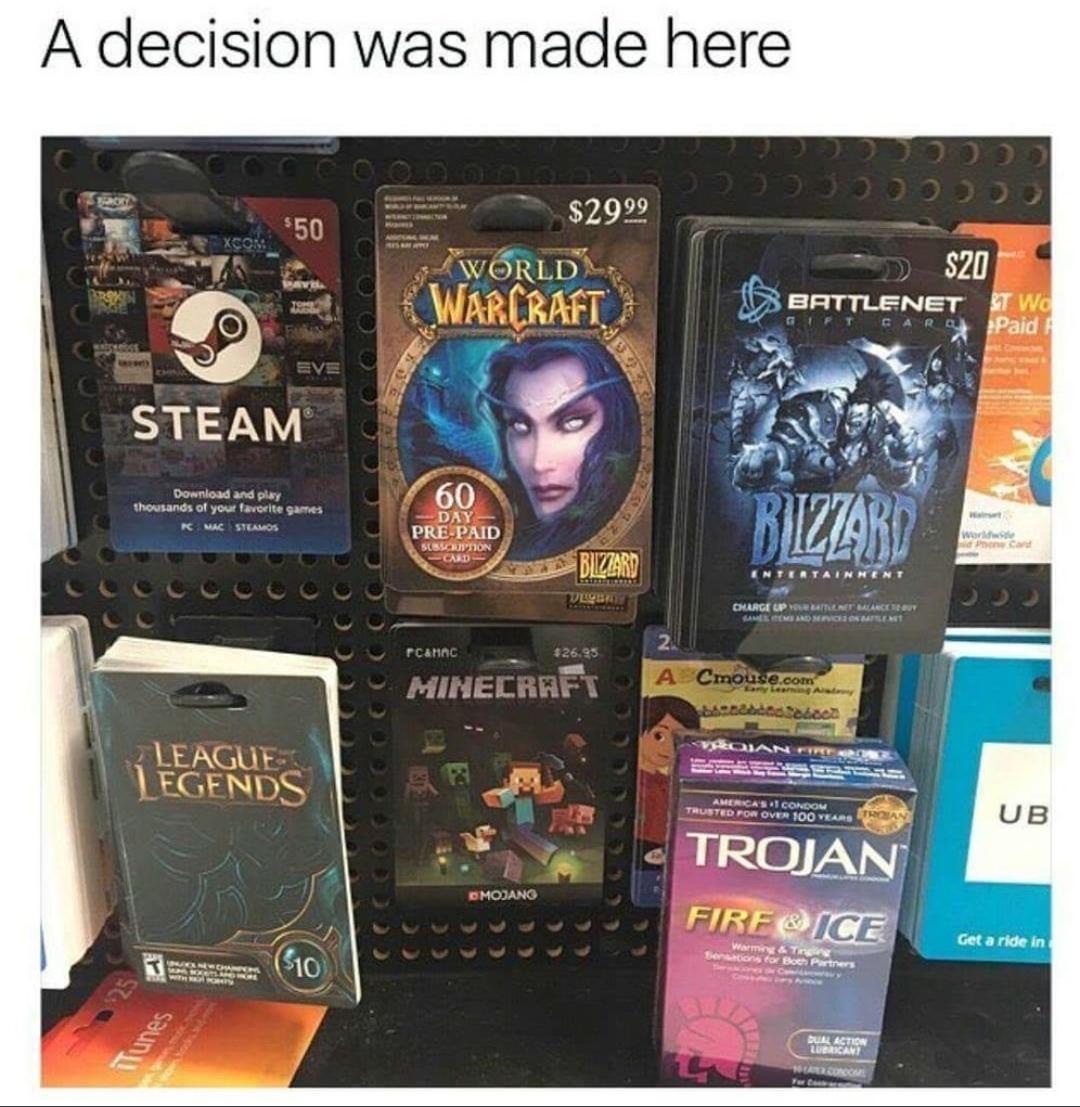 A decision was made here 2999 AWBRLD M WARCRAFT y