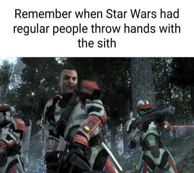Remember when Star Wars had regular people throw hands with