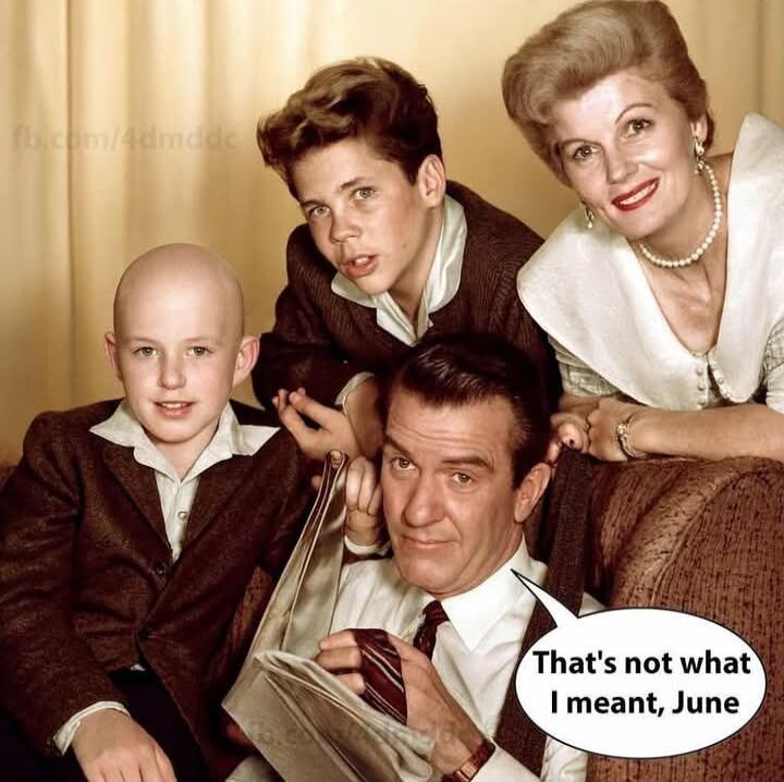 That's not what I meant, June