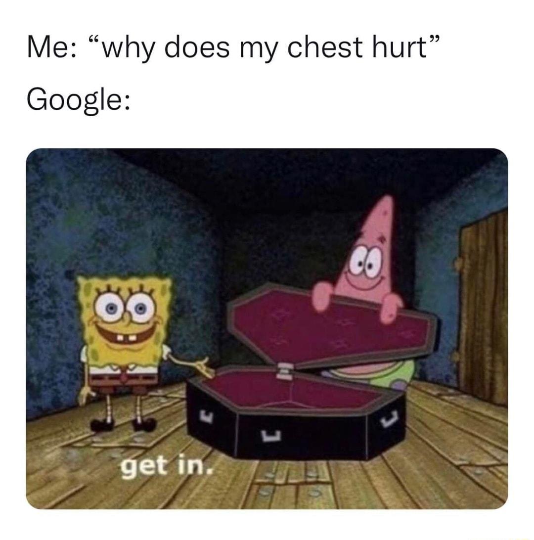 Me why does my chest hurt Google